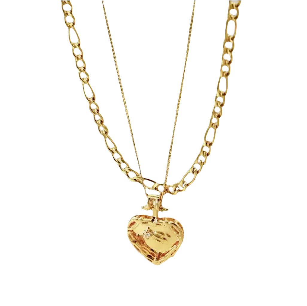 Layered Heart Necklace